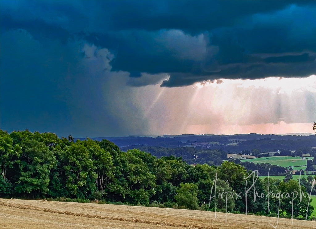 Storm Over the Vale – Yorkshire Wolds Evening View
