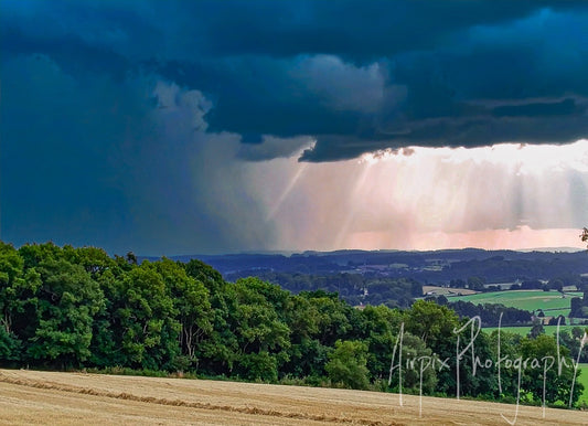 Storm Over the Vale – Yorkshire Wolds Evening View