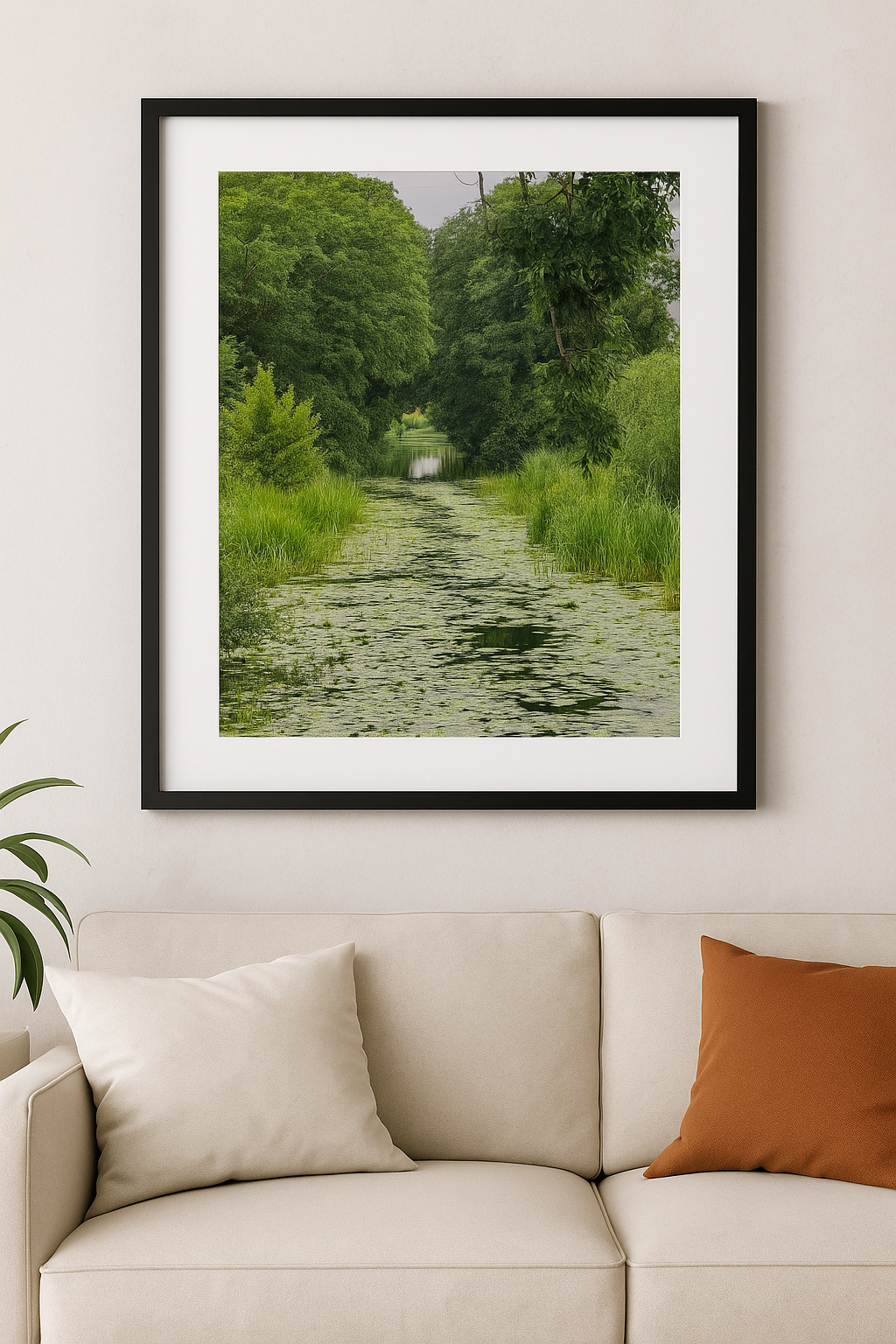 Pocklington Canal in June – Tranquil Green Reflections